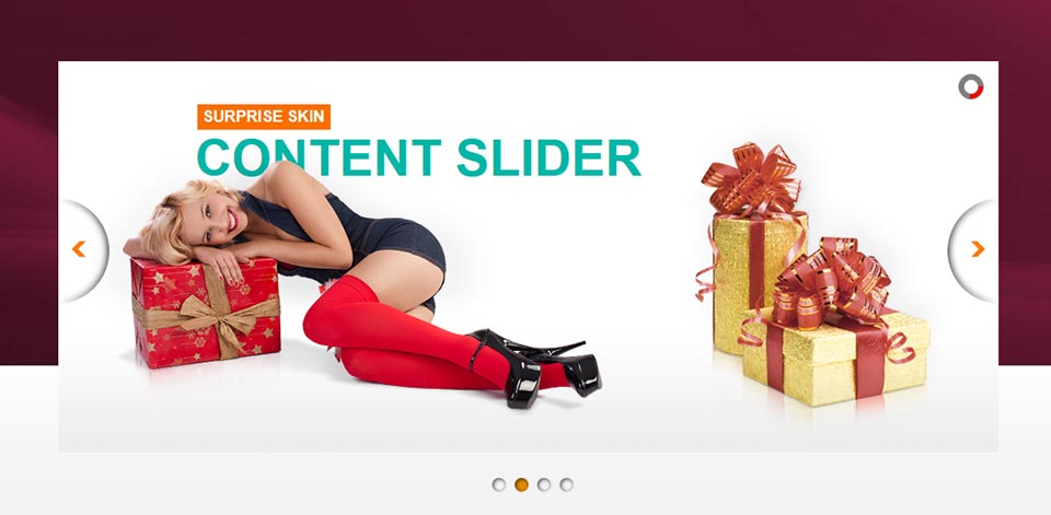 Content Slider - Website Boxed Size - Surprise Skin