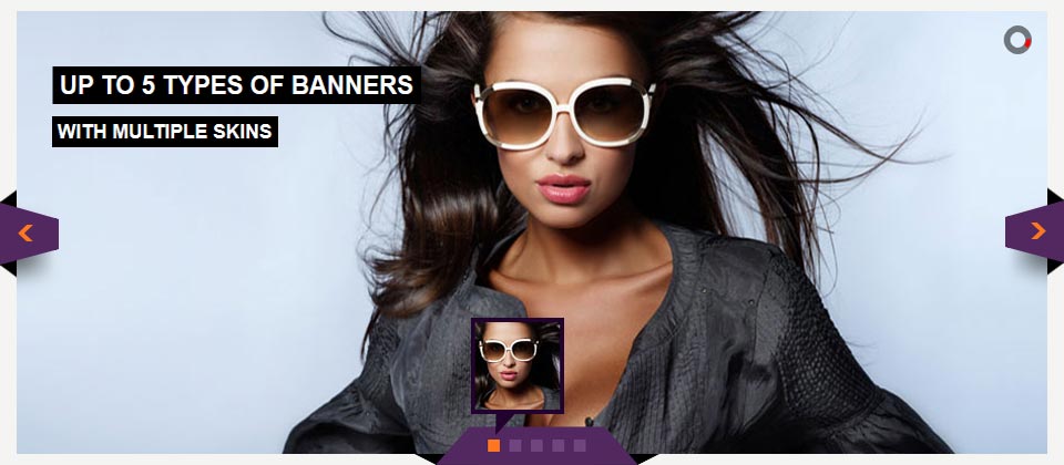Website Boxed Size - Banner Rotator - Attractive Skin