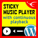 Sticky Audio Player WordPress Plugin
